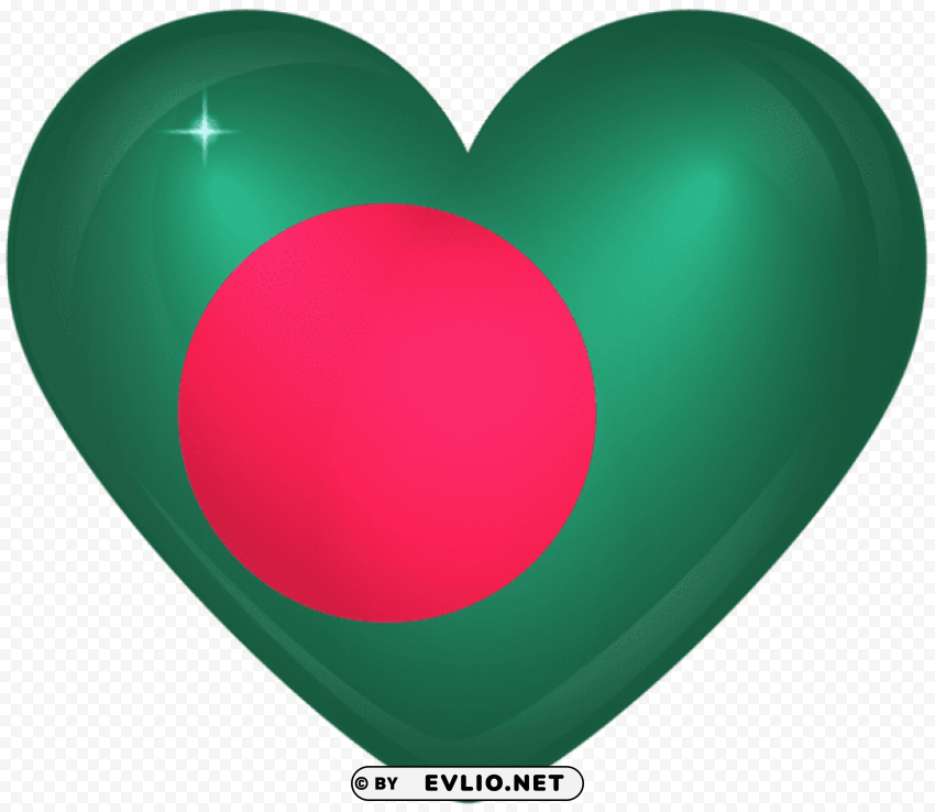 bangladesh large heart flag Transparent PNG illustrations