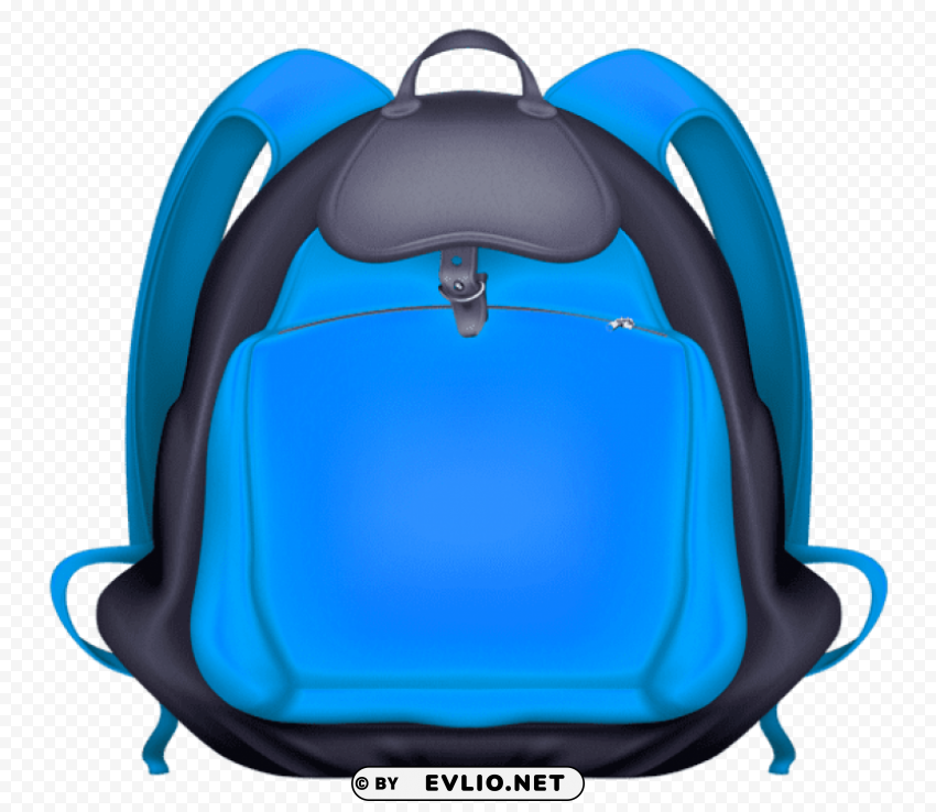 blue backpack transparent PNG images with alpha transparency free