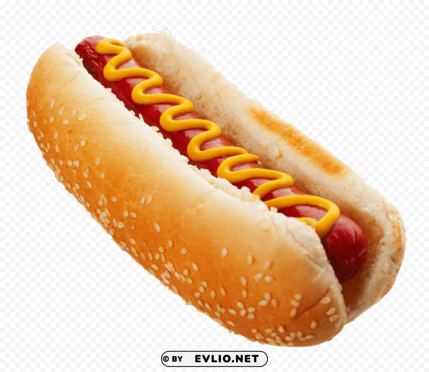 hot dog Clean Background Isolated PNG Character
