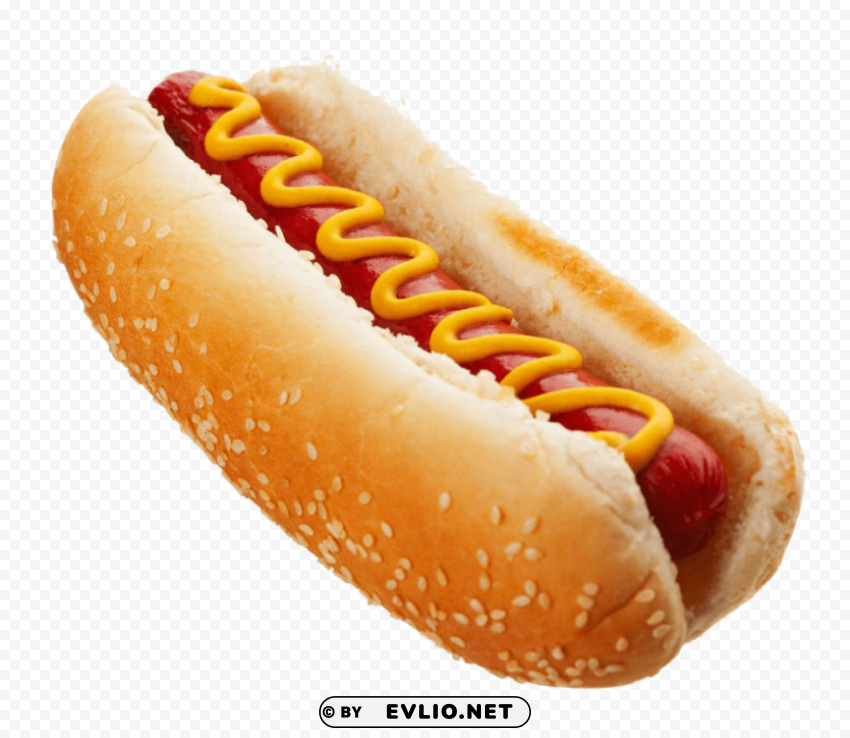 Hot Dog Clean Background Isolated PNG Character