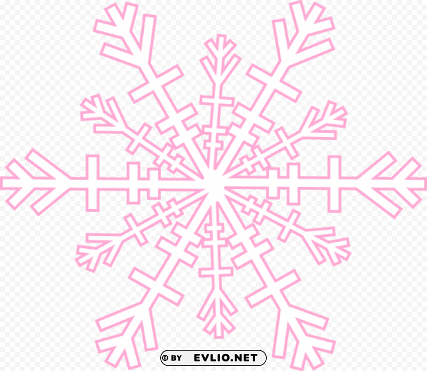 pink snowflake black Transparent Background Isolated PNG Figure PNG transparent with Clear Background ID bc5e1e6f