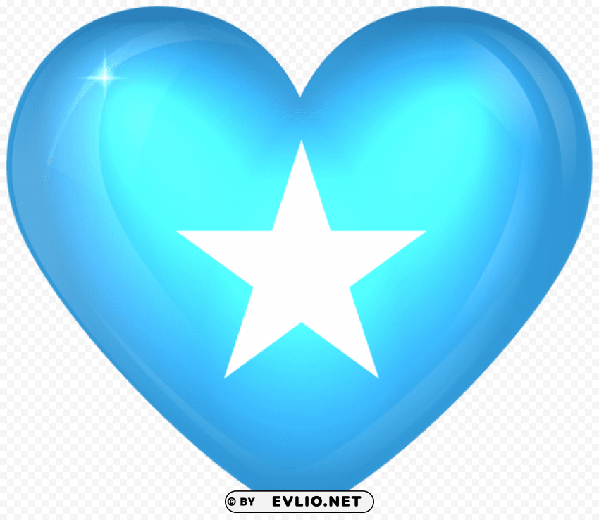 somalia large heart flag Clear PNG pictures package