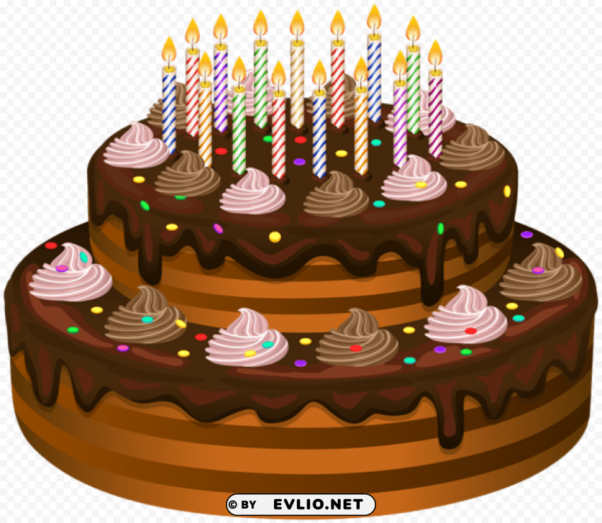 Birthday Cake Transparent PNG Isolated Element