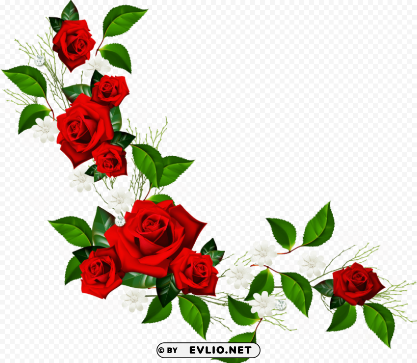rose border PNG photo PNG transparent with Clear Background ID b6c351ca