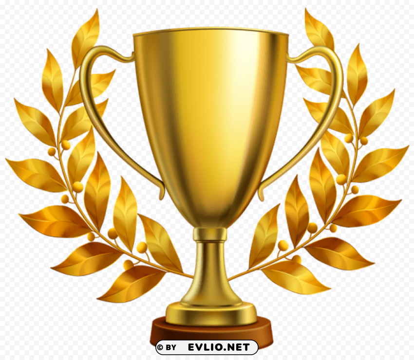 gold cup trophy Clear Background PNG Isolation clipart png photo - bf79eab5