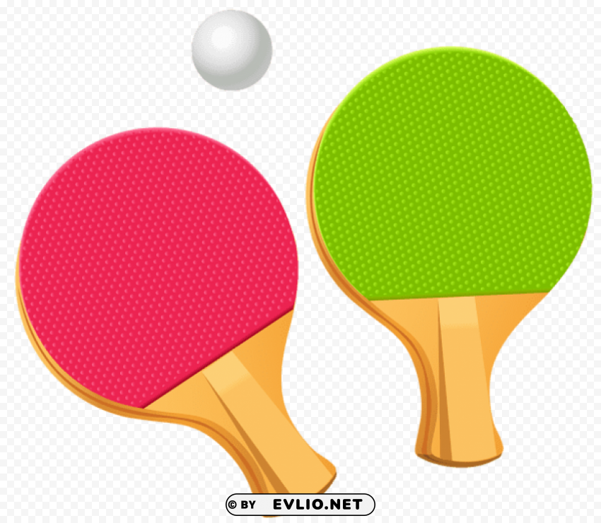 table tennis ping pong paddles vector High-quality transparent PNG images