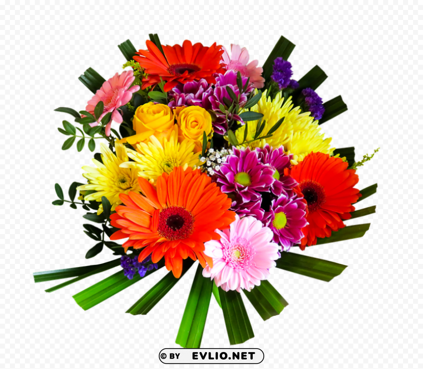 bouquet of flowers PNG transparent designs for projects