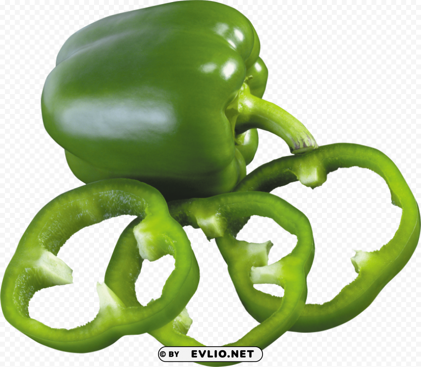 green pepper PNG graphics with clear alpha channel