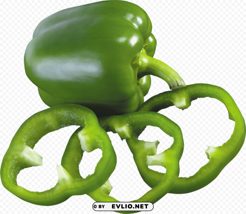 Green Pepper PNG Graphics With Clear Alpha Channel