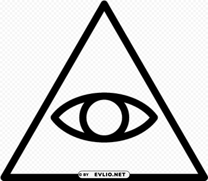 pyramid eye Isolated Element with Clear Background PNG