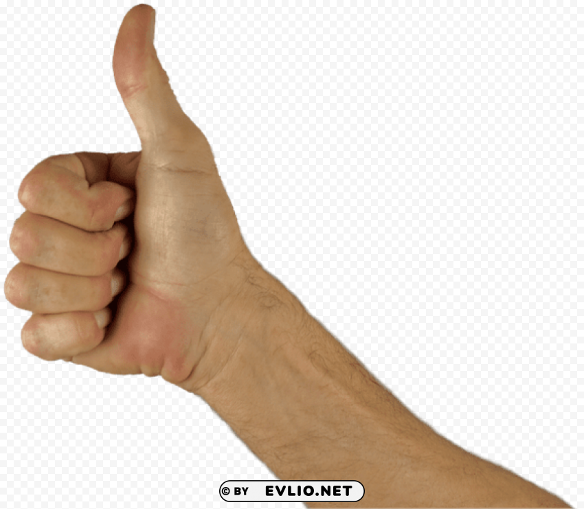 thumbs up arm PNG Graphic with Isolated Clarity