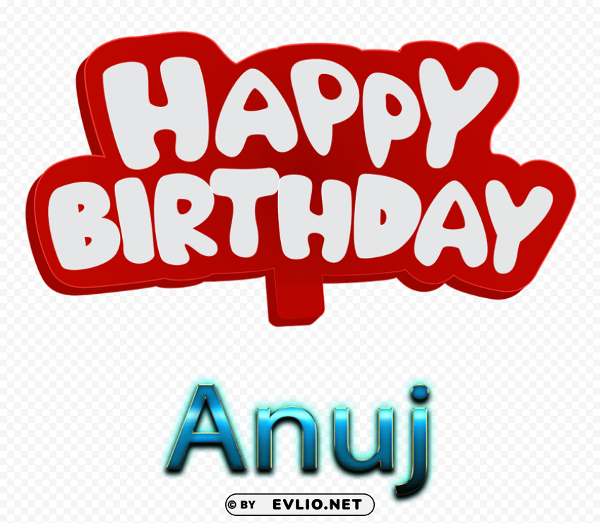 anuj 3d letter png name Isolated Artwork on Transparent Background
