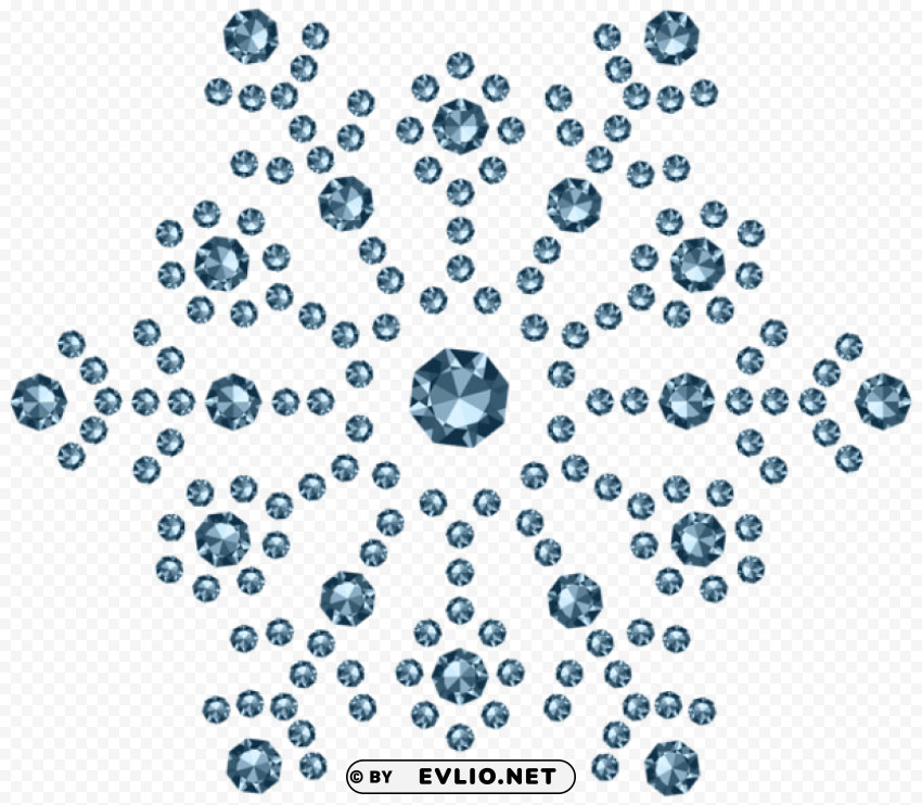 diamond snowflake PNG transparent elements package
