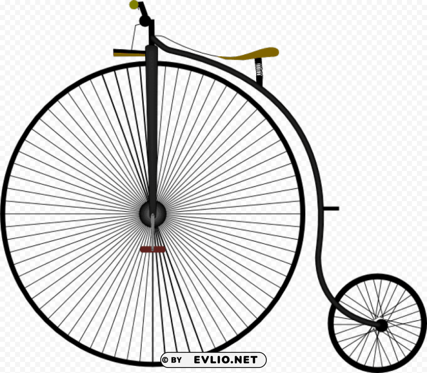 penny farthing bike Clear Background PNG Isolated Item