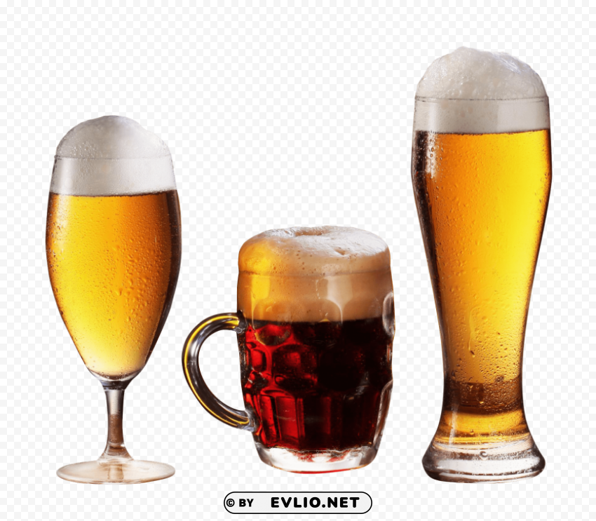 beer glass PNG images with transparent canvas variety
