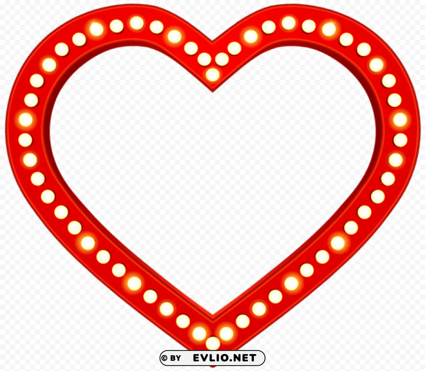 luminous heart PNG Image Isolated with Transparent Clarity