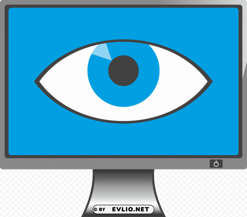 Eyes Computer Isolated Design Element In PNG Format
