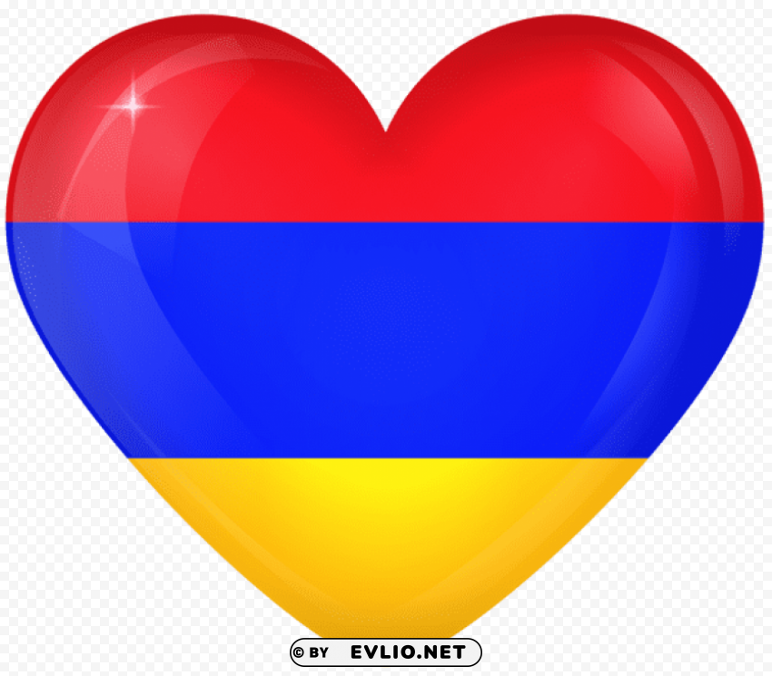 armenia large heart flag PNG images for printing