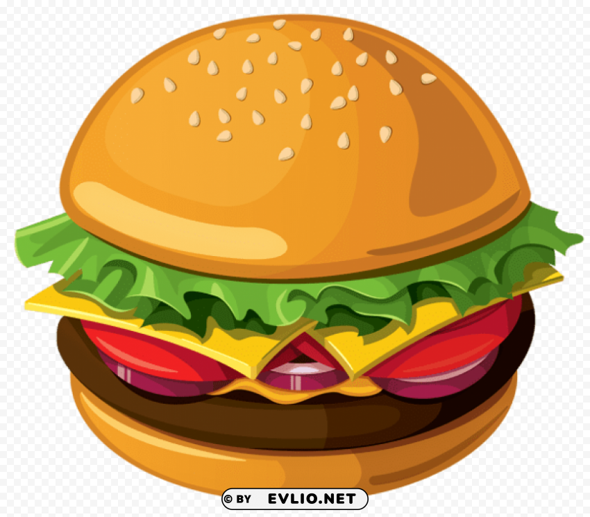 hamburger vector picture Clean Background Isolated PNG Icon