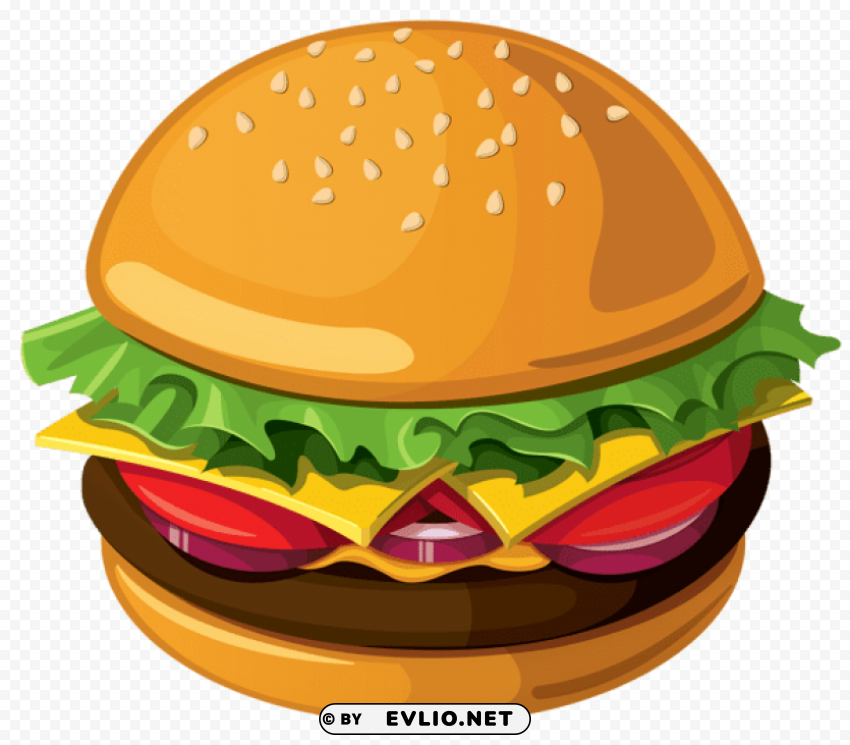 Hamburger Vector Picture Clean Background Isolated PNG Icon