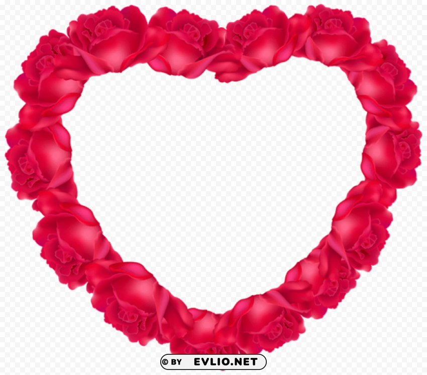 heart of roses Isolated Subject on HighResolution Transparent PNG