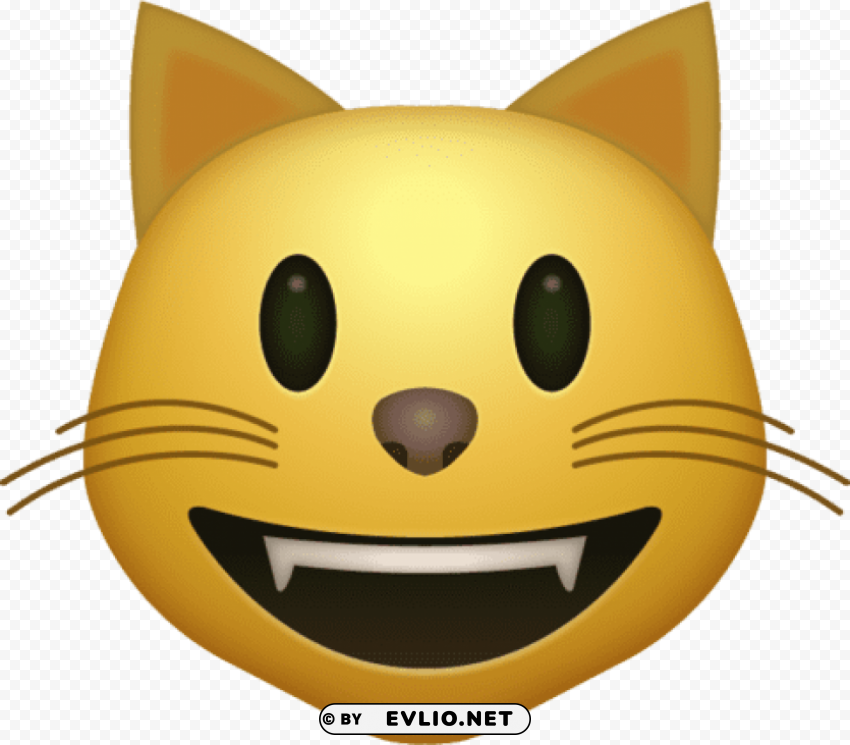 smiling cat emoji apple hd high resolution Free PNG images with alpha channel variety