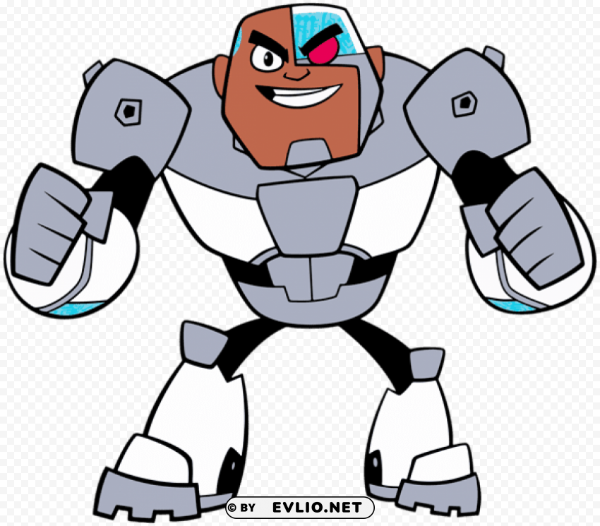 teen titans go cyborg PNG with transparent background free