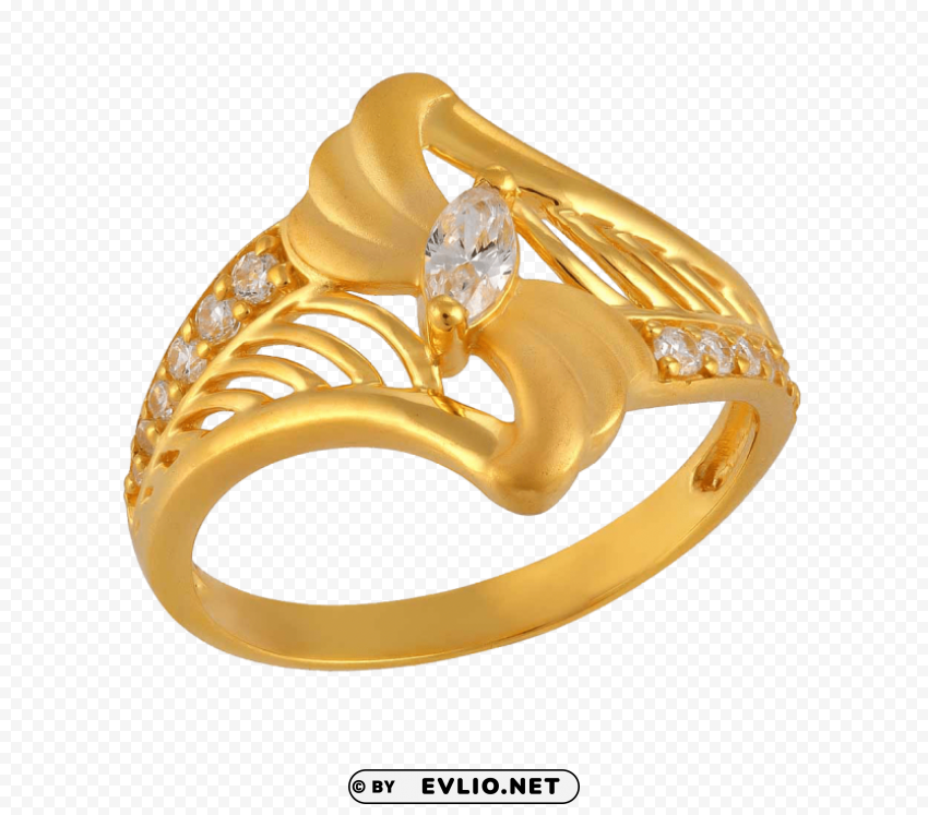 gold rings pic Isolated Subject in Transparent PNG Format
