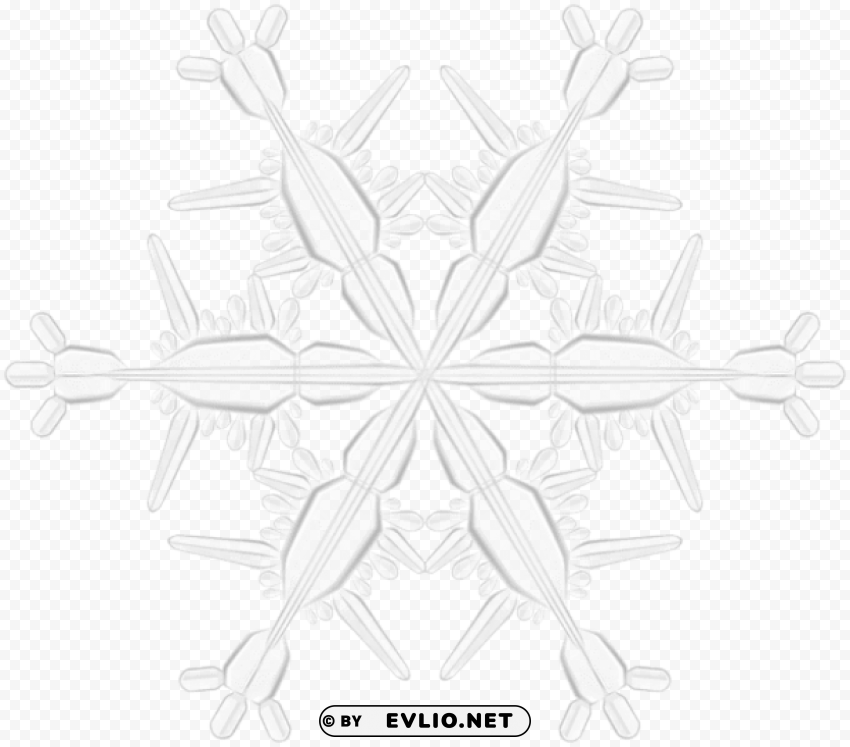 snowflake PNG with clear overlay