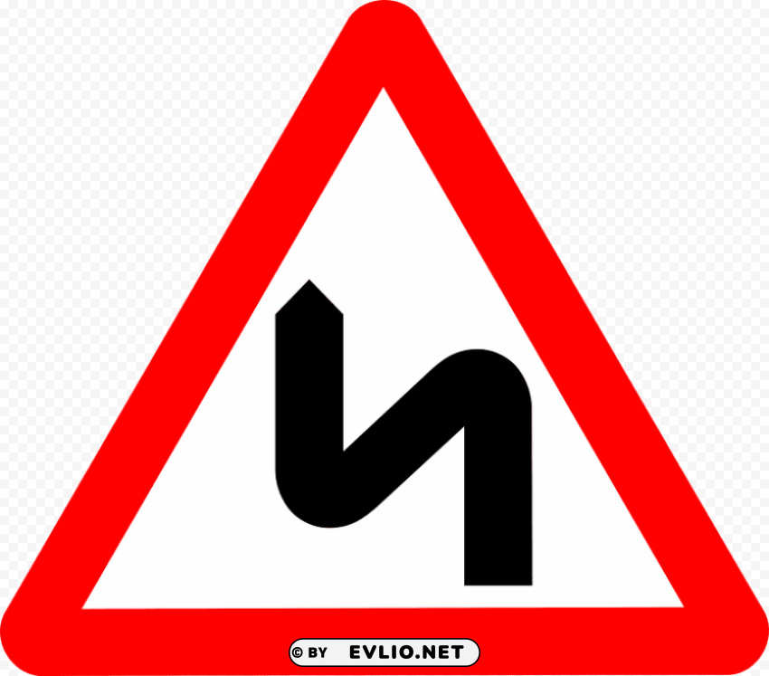 zigzag road warning road sign PNG graphics with alpha transparency broad collection