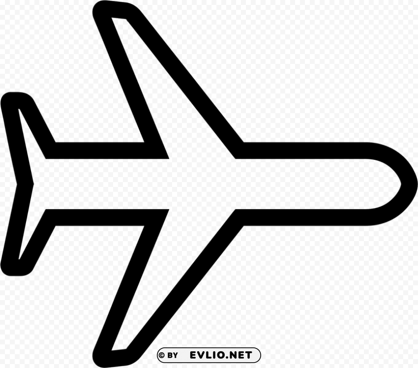 airplane icon white PNG graphics for free