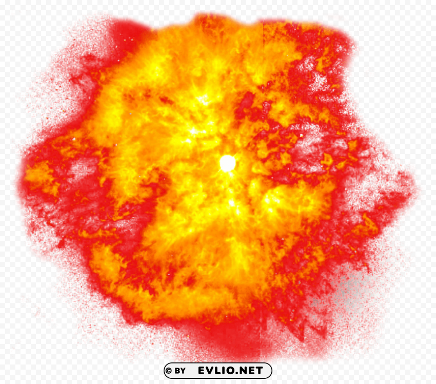 explosion Clean Background Isolated PNG Graphic Detail
