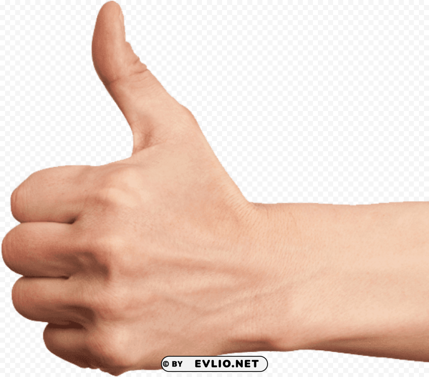 isolated thumb up finger Transparent PNG images for design