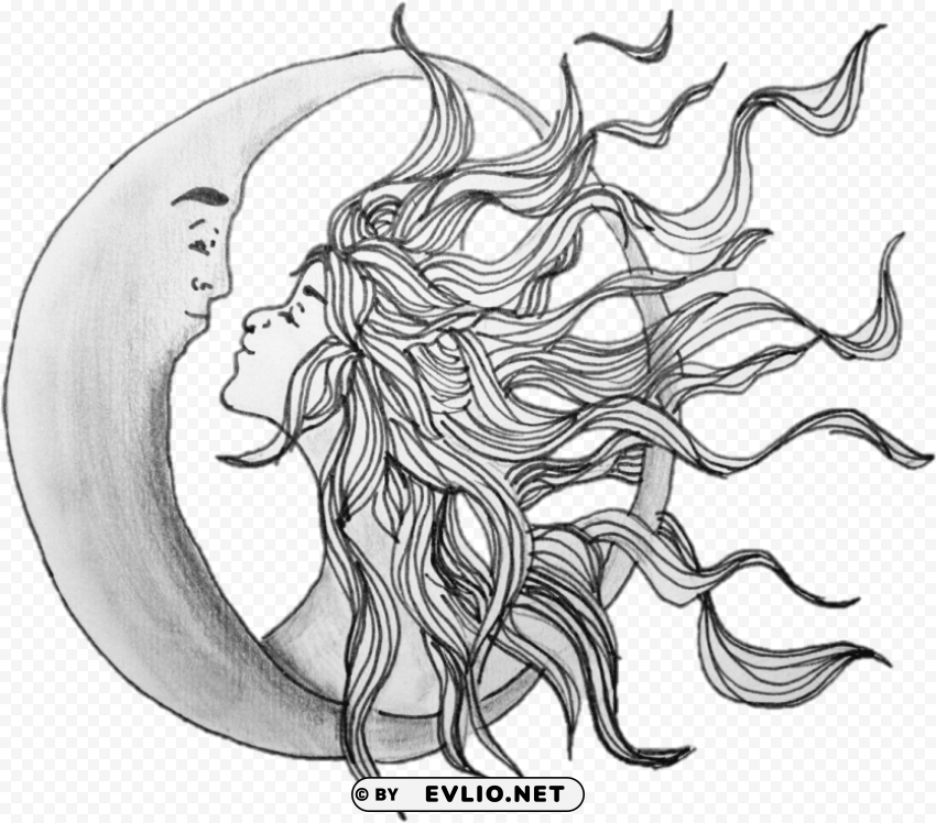 sun and moon illustrations Transparent pics PNG transparent with Clear Background ID 0f75ffdf