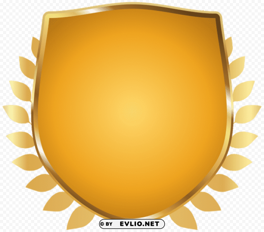 Badge Gold PNG Graphic With Isolated Design