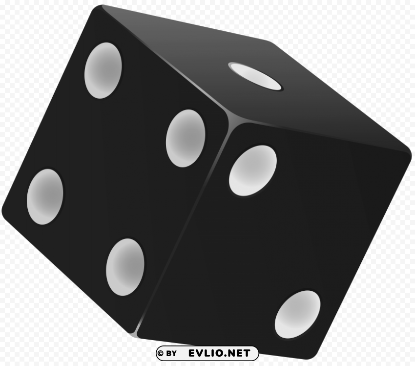 black dice Isolated Graphic with Transparent Background PNG