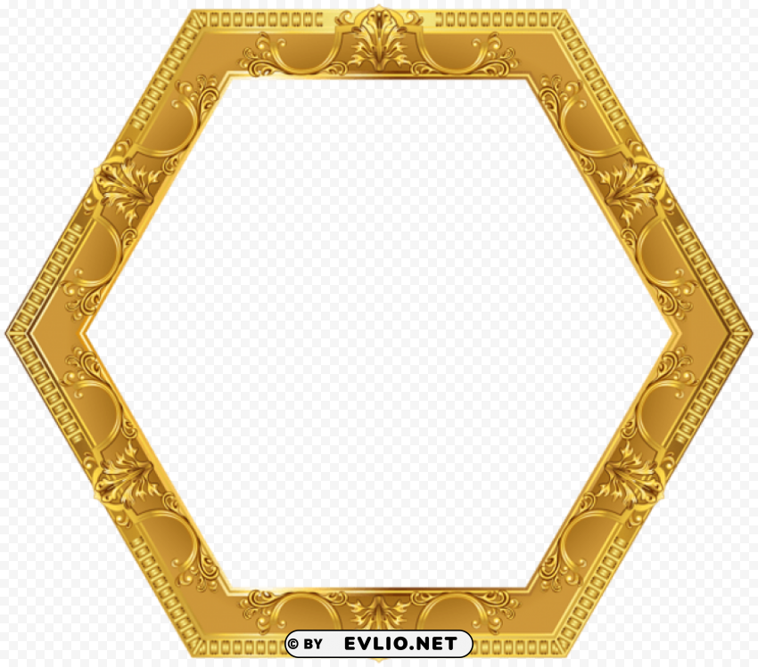 deco border frame Transparent PNG Isolated Element with Clarity