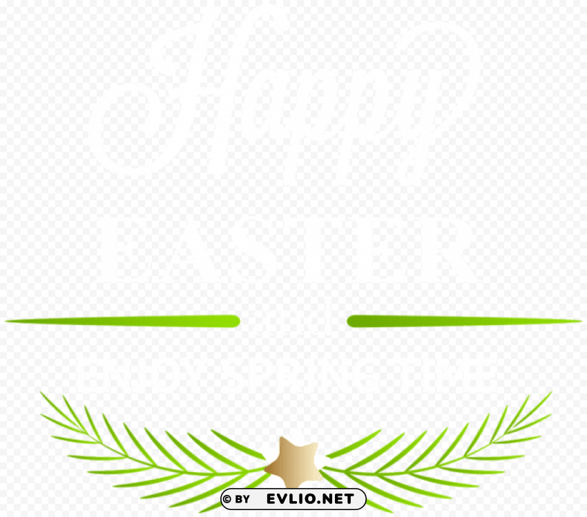 deco happy easter Transparent background PNG stock