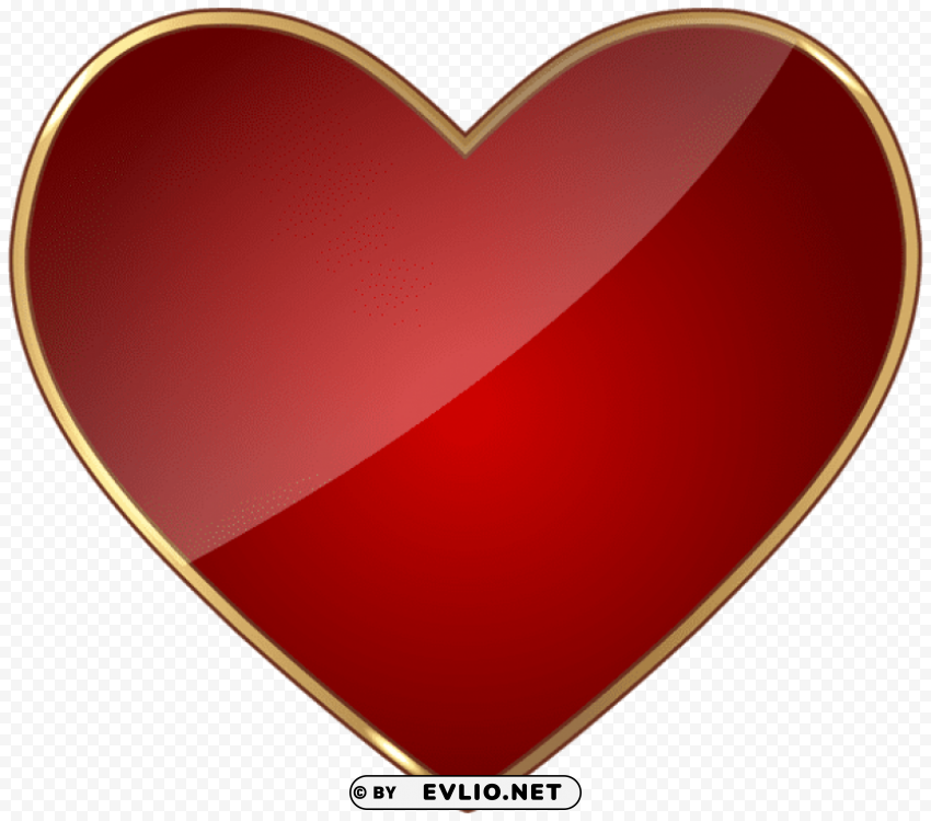 heart Isolated Artwork on Transparent Background PNG