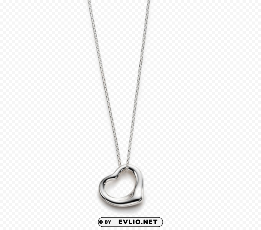 heart necklace PNG Graphic with Transparent Background Isolation