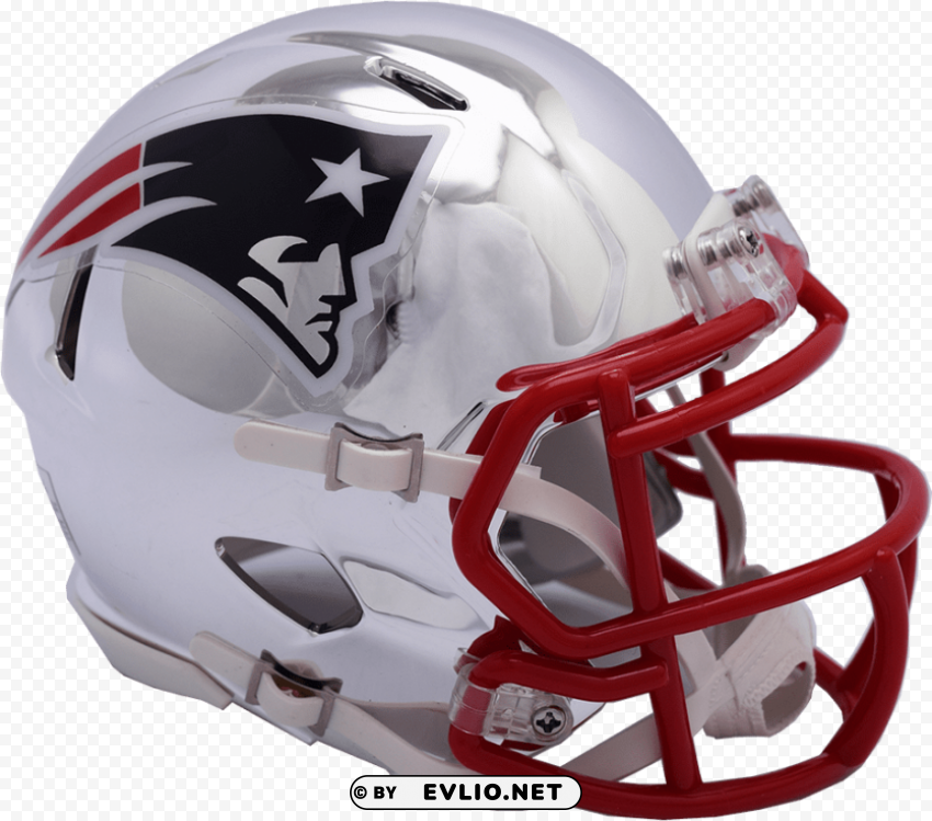 new england patriots chrome helmet PNG with no background free download