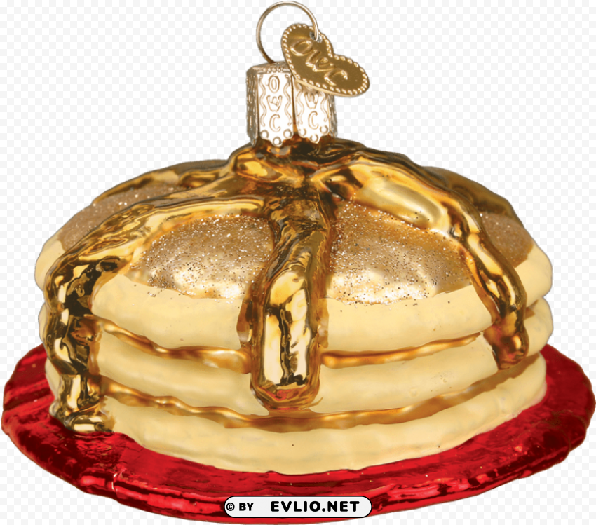 old world christmas short stack pancakes glass ornament Isolated Object on Transparent Background in PNG PNG transparent with Clear Background ID 1a4eb845