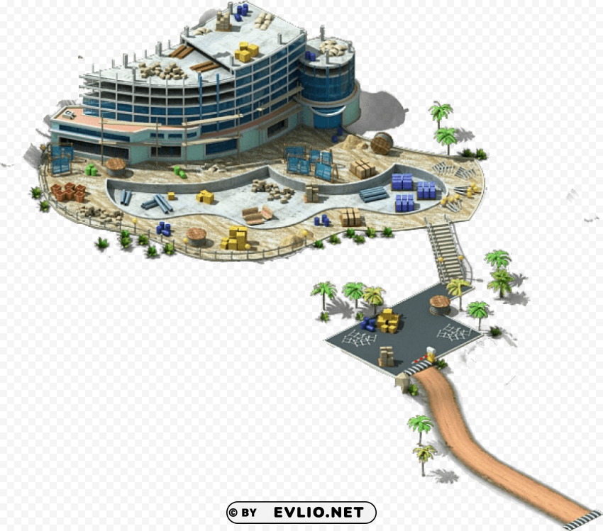 Tropical Hotel Construction Free PNG png - Free PNG Images