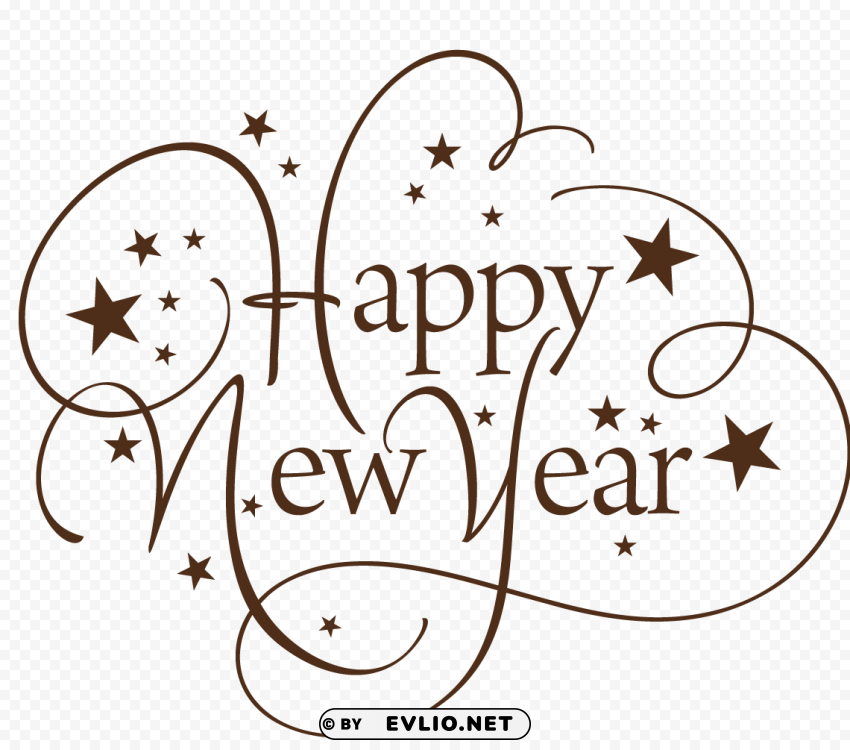 happy new year text PNG images with no background free download PNG transparent with Clear Background ID 0673c80a