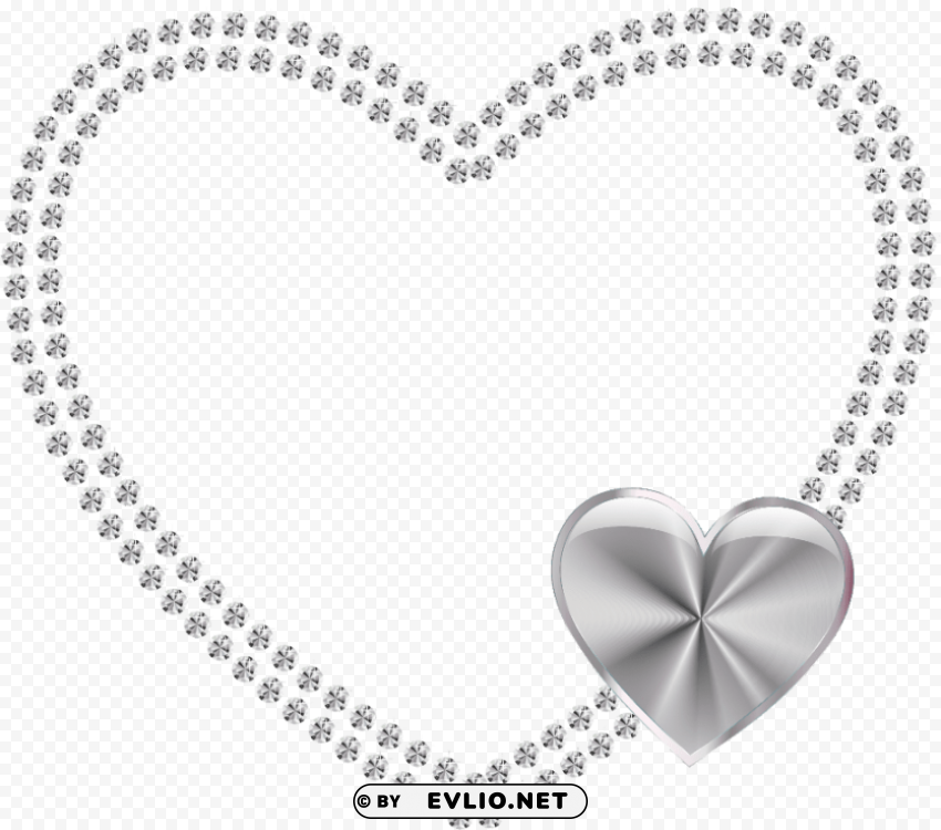 Diamond Heart Transparent Art PNG