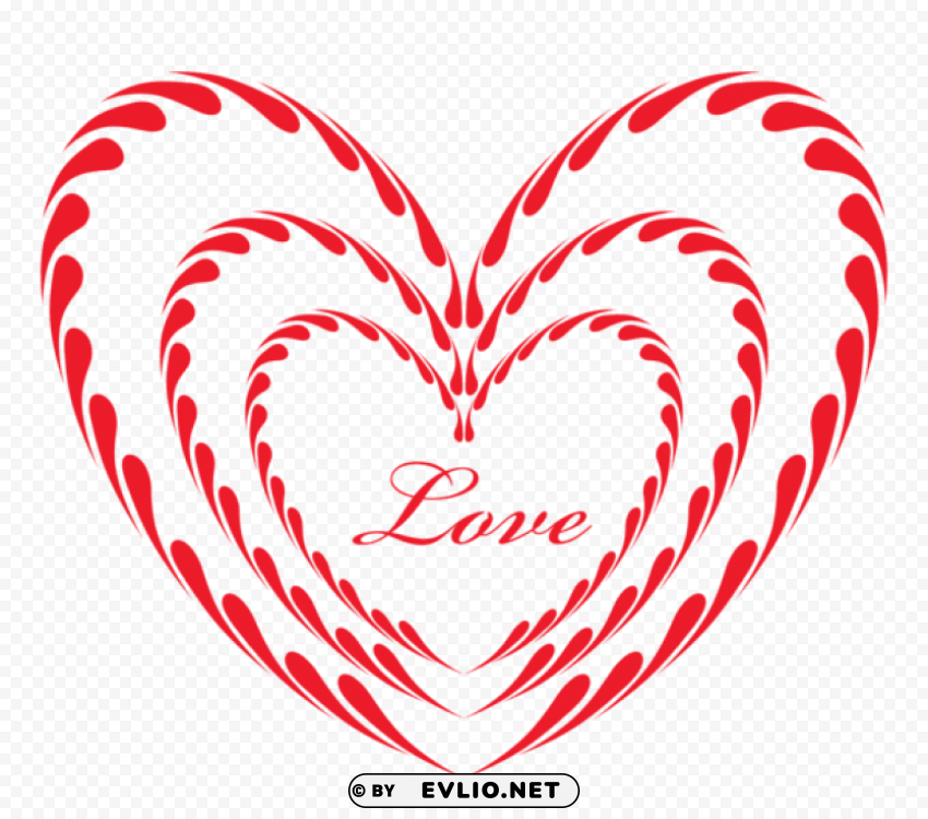 Red Heart Ornament Lovepicture Isolated Item On HighResolution Transparent PNG