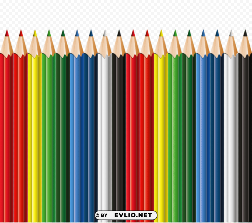 school pencils decor PNG Image Isolated with Clear Background
