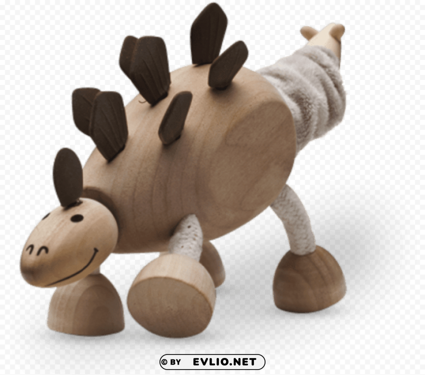 anamalz stegosaurus wooden toy ClearCut Background PNG Isolated Subject PNG transparent with Clear Background ID b9292e42