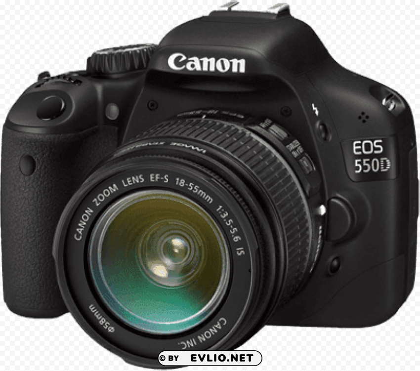 Canon Eos 550 Photo Camera Isolated Character On Transparent PNG