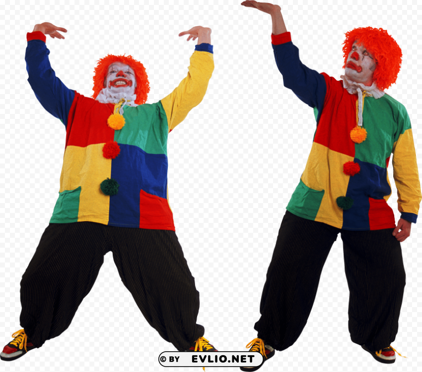 Transparent background PNG image of clown PNG file with alpha - Image ID 00bc8b27